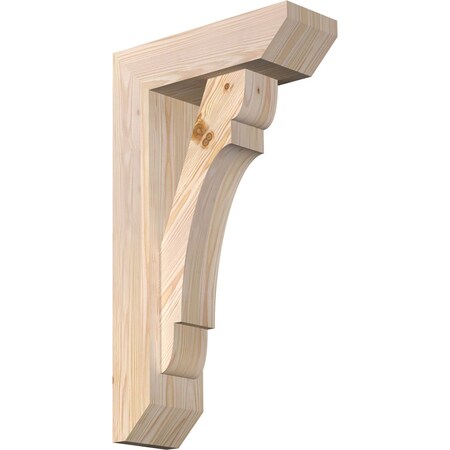 Olympic Slat Smooth Bracket w/ Offset Brace, Douglas Fir, 5 1/2"W x 16"D x 28"H
